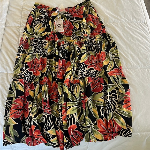 Panama Jack Dresses & Skirts - Panama Jack Vibrant Floral A-Line Skirt